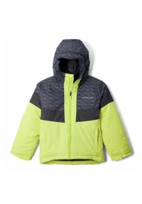 columbia - Kurtka Turystyczna Zimowa Dziecięca Columbia Lightning Lift II Jacket. Kolor: żółty. Materiał: puch. Sezon: zima. Styl: sportowy