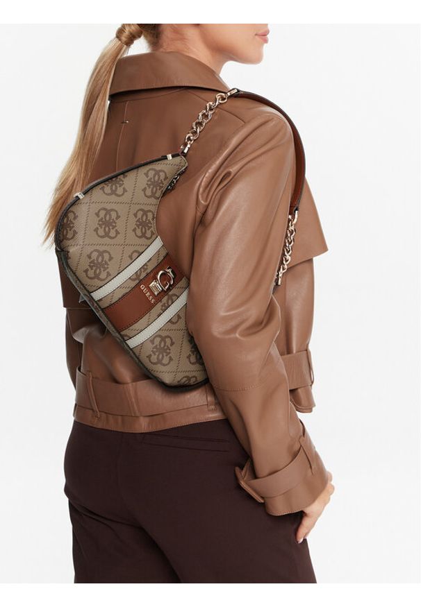 Guess Torebka Erenia HWSO78 38180 Brązowy. Kolor: brązowy. Materiał: skórzane