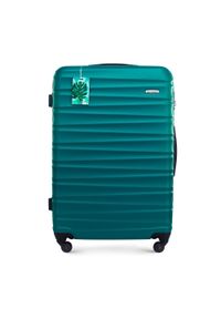 Wittchen - Duża walizka z zawieszką zielona. Kolor: zielony. Styl: wakacyjny #1