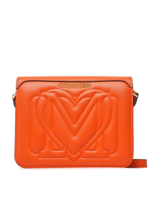 Love Moschino - LOVE MOSCHINO Torebka JC4119PP1GLV0450 Pomarańczowy. Kolor: pomarańczowy. Materiał: skórzane