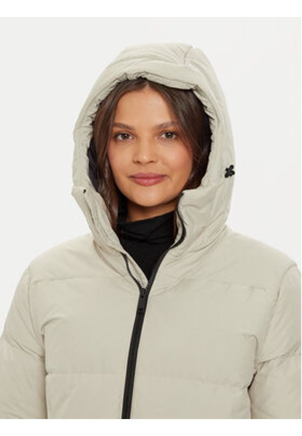 Jack Wolfskin Kurtka puchowa Kirschallee A60213 Beżowy Regular Fit. Kolor: beżowy. Materiał: syntetyk