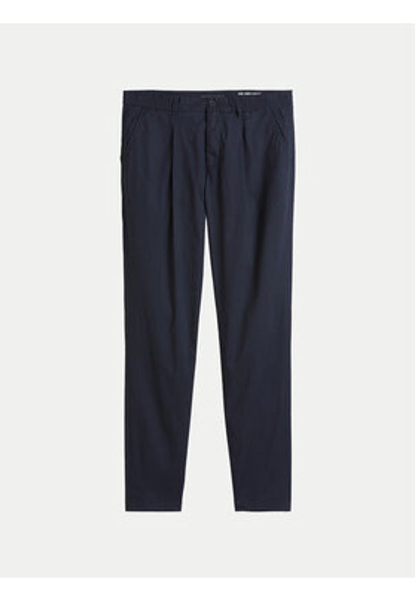 Marc O'Polo Spodnie materiałowe 522 0831 10144 Granatowy Slim Fit. Kolor: niebieski. Materiał: bawełna