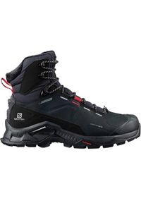 salomon - Buty do chodzenia męskie Salomon Quest Winter Thinsulate Waterproof. Wysokość cholewki: za kostkę. Kolor: wielokolorowy. Materiał: materiał, skóra. Szerokość cholewki: normalna. Technologia: Thinsulate. Sport: turystyka piesza