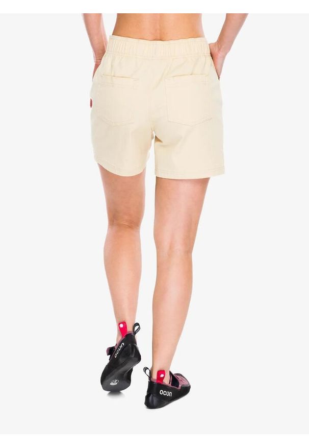 Spodenki wspinaczkowe damskie Black Diamond Dirtbag Twill Shorts. Kolor: biały. Sport: turystyka piesza