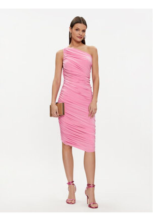 NORMA KAMALI Sukienka koktajlowa KK1233PL667966 Różowy Regular Fit. Kolor: różowy. Materiał: syntetyk. Styl: wizytowy