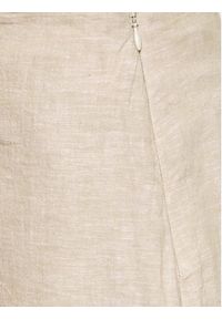 Gina Tricot Spódnica mini 19942 Beżowy Regular Fit. Kolor: beżowy. Materiał: bawełna