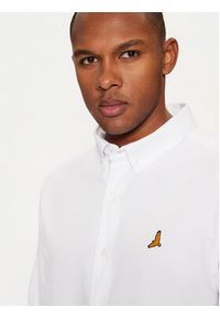 Brave Soul Koszula MSH-230CLAUDIANB Biały Slim Fit. Kolor: biały. Materiał: bawełna #4