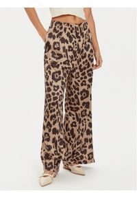 Vero Moda Spodnie materiałowe Merle 10295435 Beżowy Loose Fit. Kolor: beżowy. Materiał: syntetyk