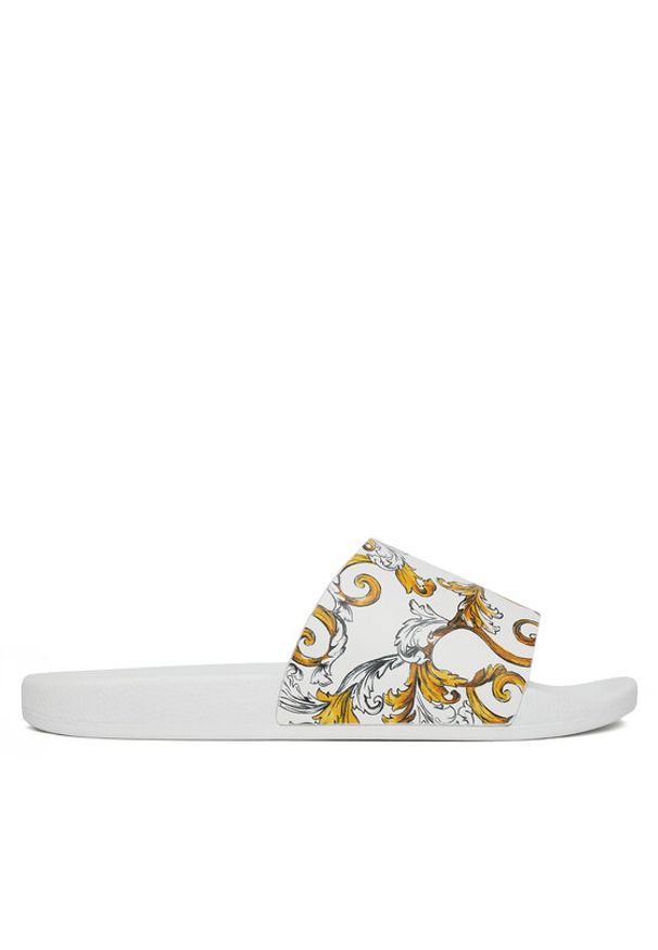 Versace Jeans Couture Klapki 78YA3SQ4 Biały. Kolor: biały