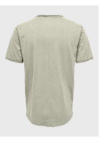 Only & Sons T-Shirt 22017822 Zielony Long Line Fit. Kolor: zielony. Materiał: bawełna