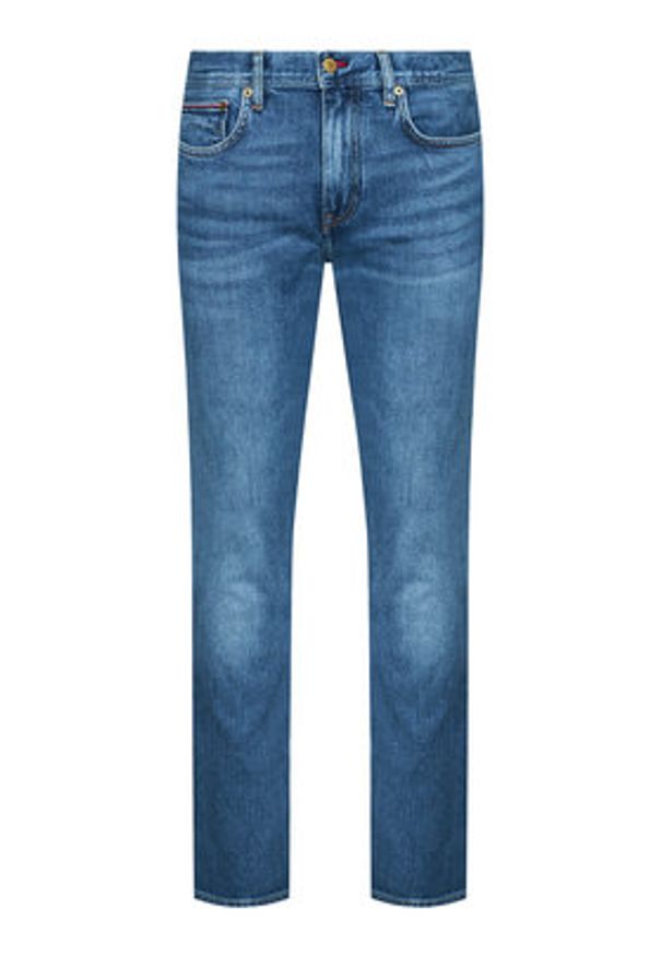 TOMMY HILFIGER - Tommy Hilfiger Jeansy Denton MW0MW15603 Niebieski Straight Fit. Kolor: niebieski