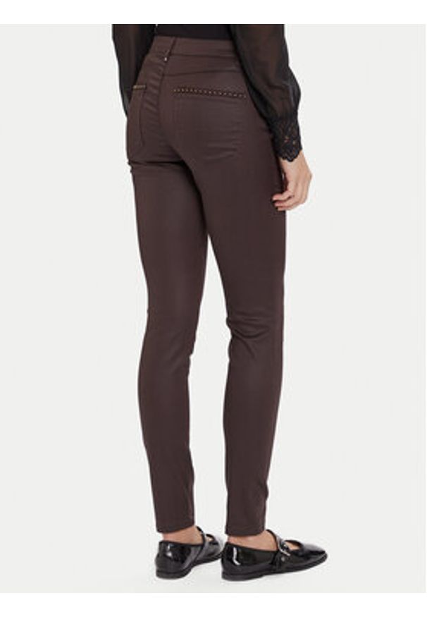 Morgan Jeansy 252-PALAO Brązowy Slim Fit. Kolor: brązowy