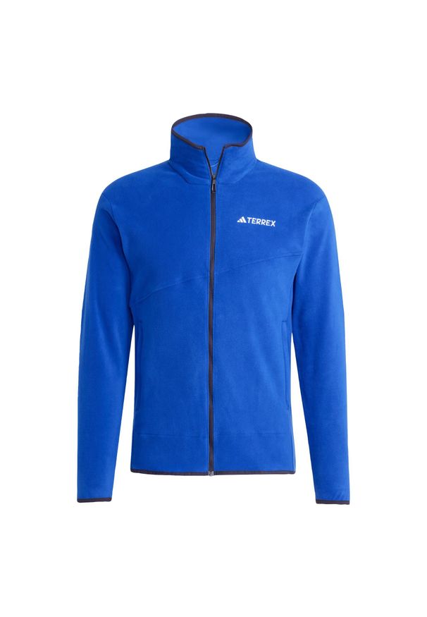 Adidas - Bluza Terrex Multi Full-Zip Fleece. Kolor: niebieski. Materiał: polar, materiał