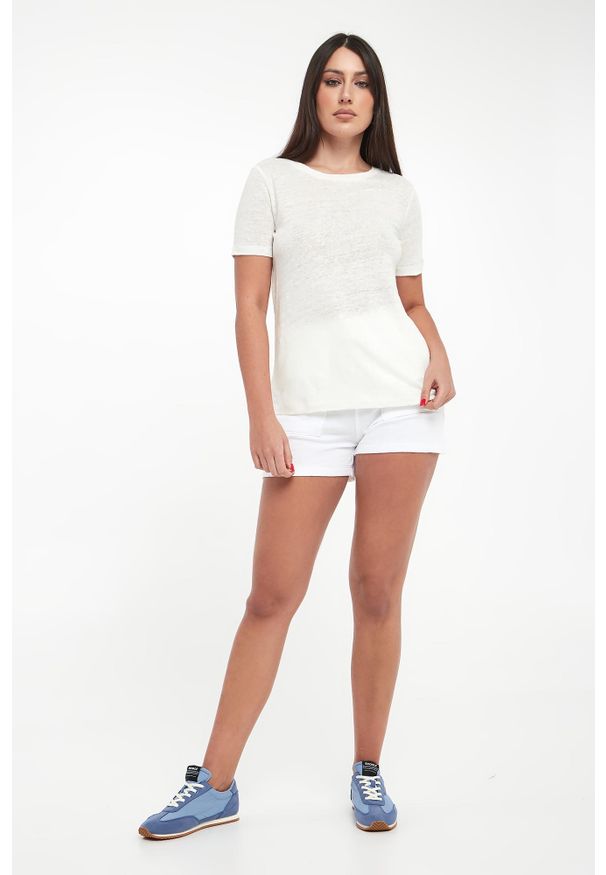 Ecoalf - T-shirt damski lniany Lane ECOALF. Materiał: len