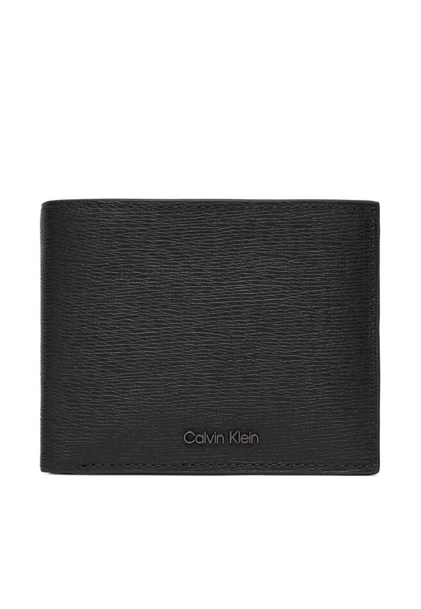 Duży Portfel Męski Calvin Klein. Kolor: czarny
