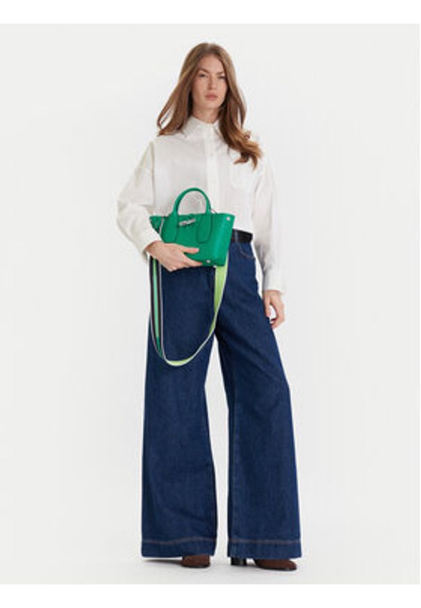 Longchamp Torebka 10095HCN Zielony. Kolor: zielony. Materiał: skórzane