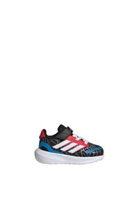 Adidas - Buty dla dzieci adidas Marvel Spider-man Runfalcon. Kolor: czerwony, biały, wielokolorowy, czarny. Wzór: motyw z bajki. Sport: bieganie