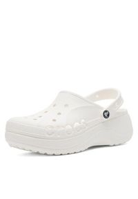 Crocs Klapki C-BAYA PLATFORM CLOG 208186-100 Biały. Kolor: biały. Materiał: syntetyk, materiał. Obcas: na platformie #7