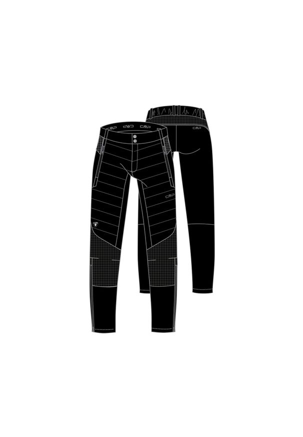 Spodnie turystyczne CMP. Kolor: szary, wielokolorowy, czarny. Sezon: zima. Sport: narciarstwo