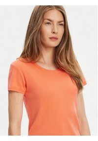 United Colors of Benetton - United Colors Of Benetton T-Shirt 1091D1M10 Pomarańczowy Regular Fit. Kolor: pomarańczowy. Materiał: bawełna