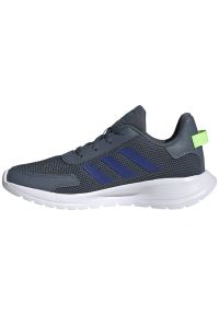 Adidas - Buty adidas Tensaur Run Jr FV9444 szare. Okazja: na co dzień. Zapięcie: sznurówki. Kolor: szary. Materiał: syntetyk, materiał, guma. Szerokość cholewki: normalna. Model: Adidas Cloudfoam. Sport: bieganie #5