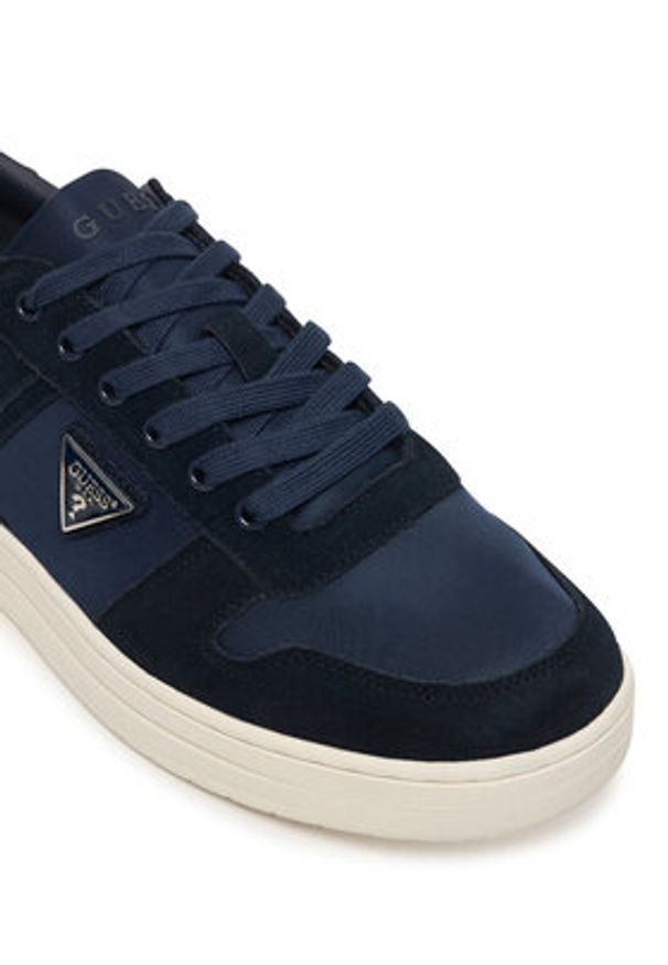 Guess Sneakersy FMJUDD LEA12 Granatowy. Kolor: niebieski. Materiał: skóra, zamsz