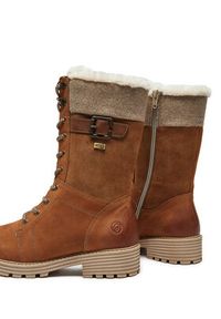 Remonte Trapery D0W72-22 Brązowy. Kolor: brązowy. Materiał: nubuk, skóra #4