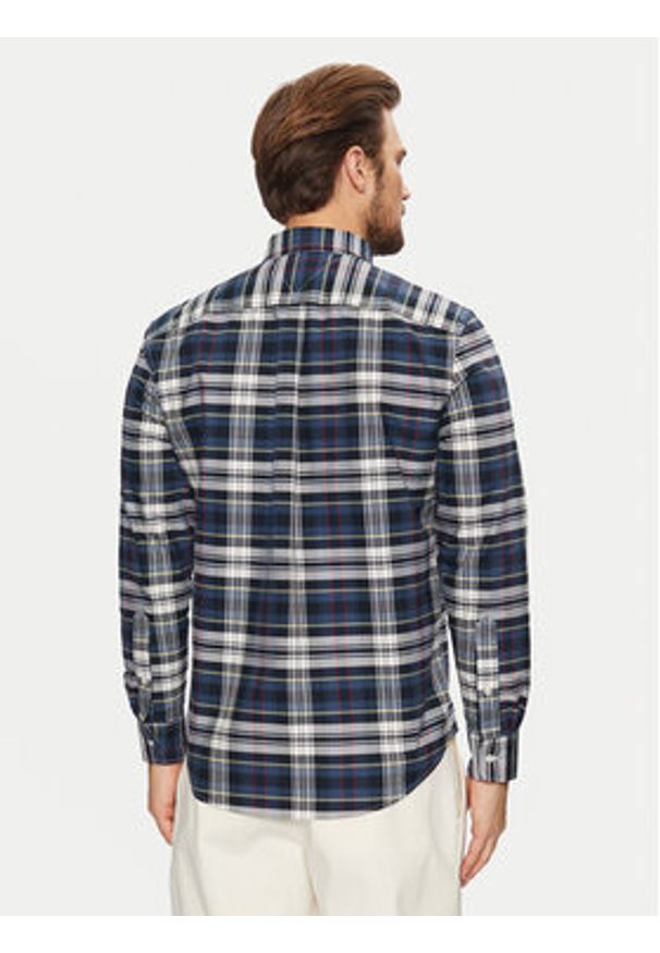 TOMMY HILFIGER - Tommy Hilfiger Koszula Heritage MW0MW37566 Granatowy Regular Fit. Kolor: niebieski. Materiał: bawełna