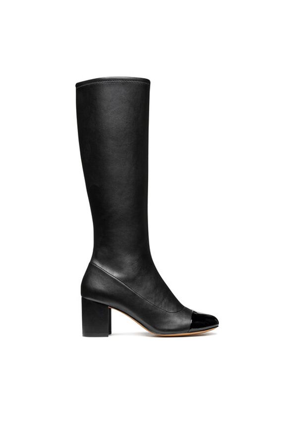 Geox Botki D Virnilisa 65 D56YYB 0KBHH C9999 Czarny. Kolor: czarny. Materiał: skóra