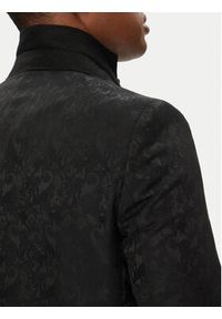Karl Lagerfeld - KARL LAGERFELD Marynarka 155200 553038 Czarny Slim Fit. Typ kołnierza: dekolt w karo. Kolor: czarny. Materiał: syntetyk #9