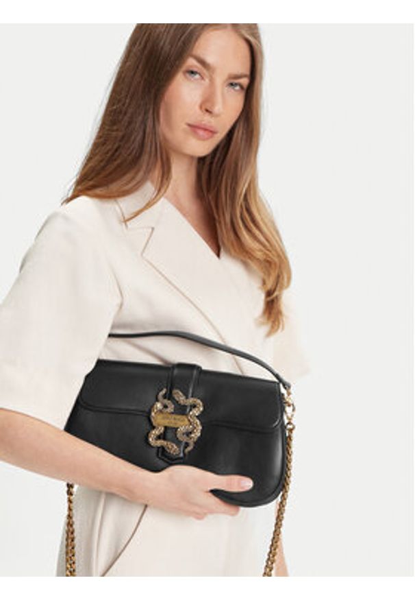 Just Cavalli Torebka 79RA4BA1 ZSA89 Czarny. Kolor: czarny. Materiał: skórzane