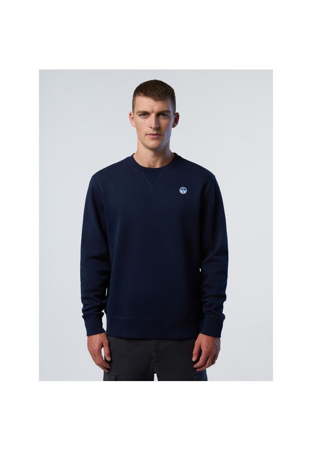 North Sails - Bluza polarowa NORTH SAILS CREWNECK SWEATSHIRT Niebieski. Kolor: niebieski. Materiał: polar