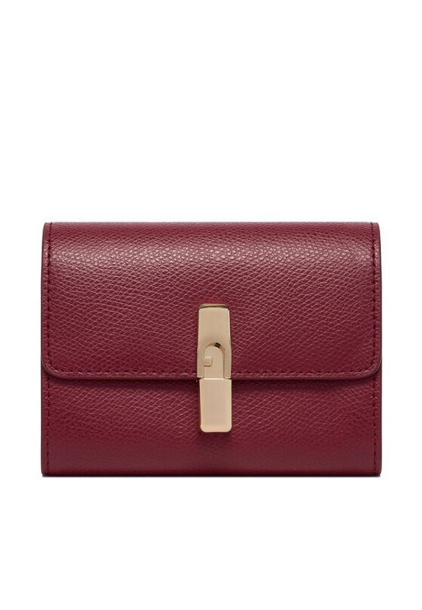 Furla Portfel Iride S WP00564 ARE000 CN CGQ00 Bordowy. Kolor: czerwony. Materiał: skóra