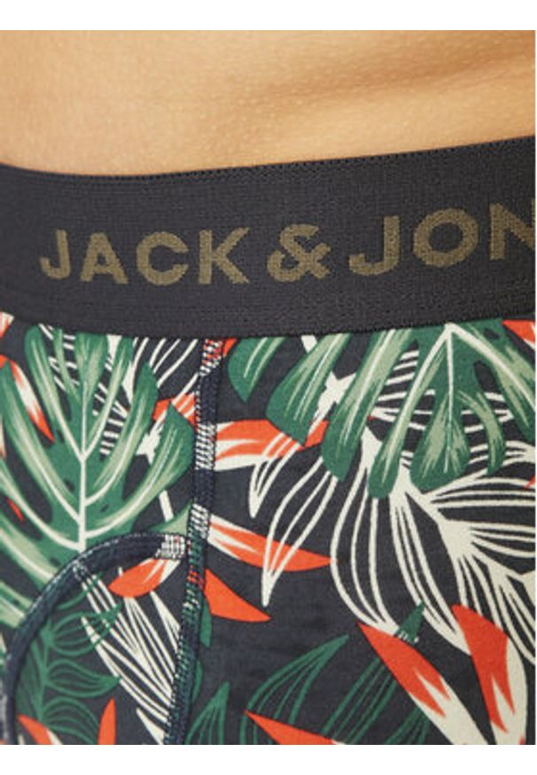 Jack & Jones - Jack&Jones Komplet 3 par bokserek Loui 12267052 Zielony. Kolor: zielony. Materiał: bawełna