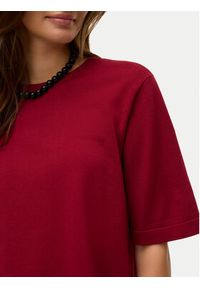 Vero Moda Sweter Silje 10320460 Czerwony ciemny Oversize. Kolor: czerwony. Materiał: wiskoza #4