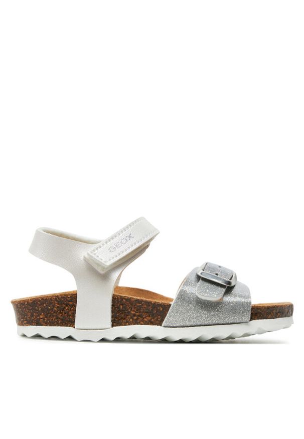 Geox Sandały B Sandal Chalki Girl B922RA 0NFKC C0007 S Biały. Kolor: biały