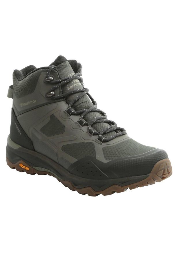 Buty trekkingowe męskie Karrimor Spiral Mid. Kolor: wielokolorowy, zielony. Materiał: guma, materiał, syntetyk