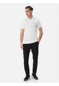 BOSS Polo Birdie Paule 50559365 Biały Slim Fit. Typ kołnierza: polo. Kolor: biały. Materiał: bawełna #4