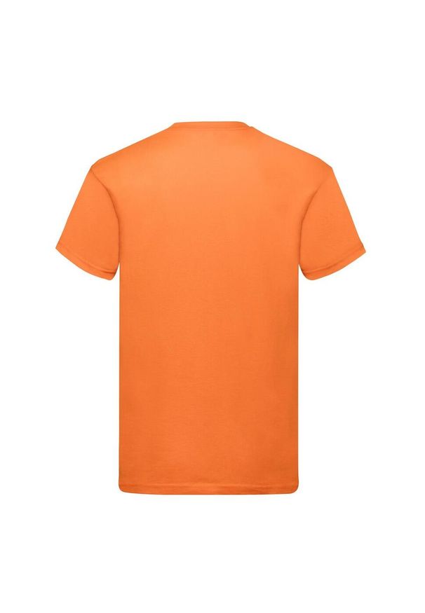 FRUIT OF THE LOOM - Oryginalna Bawełniana Koszulka Unisex Dla Dorosłych. Kolor: żółty, wielokolorowy, pomarańczowy. Materiał: bawełna. Sport: turystyka piesza