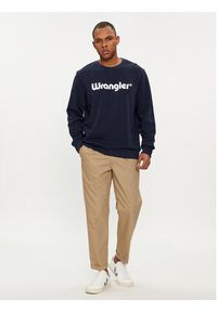 Wrangler Bluza Logo 112350539 Écru Regular Fit. Materiał: bawełna #5