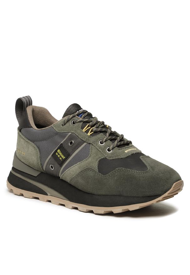 Sneakersy Blauer F2MARS01/COR Military Green. Kolor: zielony. Materiał: zamsz, skóra