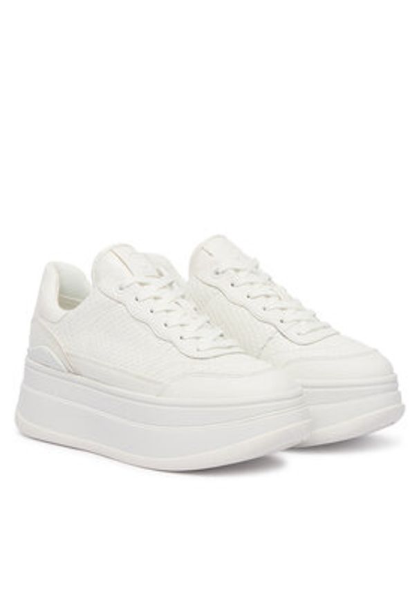 MICHAEL Michael Kors Sneakersy Hayes 43R4HYFS2E Biały. Kolor: biały. Materiał: skóra