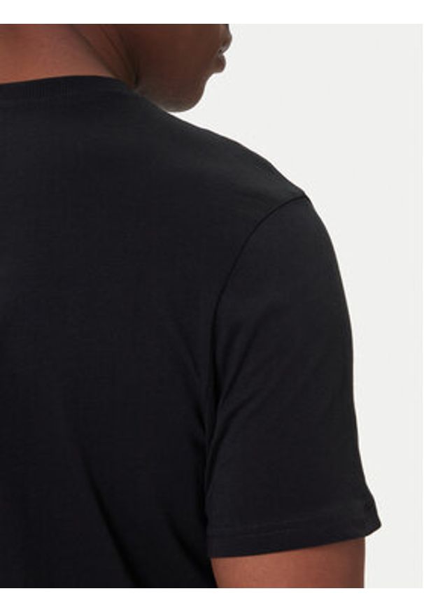 Kappa T-Shirt Authentic 361N6QW Czarny Regular Fit. Kolor: czarny. Materiał: bawełna