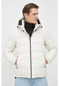 Sisley kurtka męska kolor beżowy zimowa. Okazja: na co dzień. Kolor: beżowy. Sezon: zima. Styl: casual #3