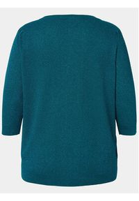 Zizzi Sweter M61197C Zielony Regular Fit. Kolor: zielony. Materiał: wiskoza #5