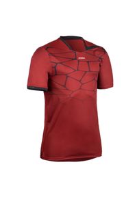 ATORKA - Koszulka do piłki ręcznej męska Atorka H500. Kolor: wielokolorowy, czarny, czerwony. Materiał: materiał, poliester, elastan #1