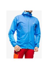 Haglöfs - Kurtka przeciwdeszczowa męska Haglofs L.I.M Proof Jacket. Kolor: niebieski. Sport: turystyka piesza