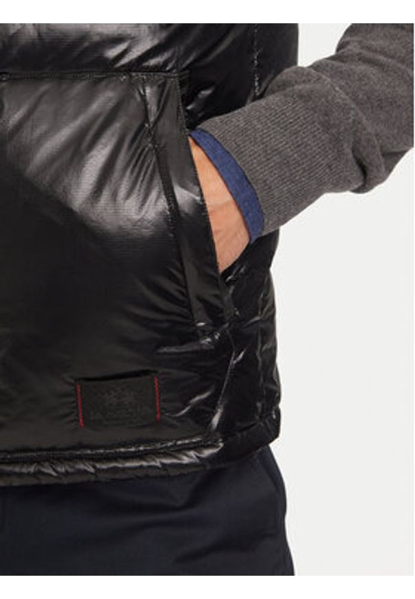 La Martina Bezrękawnik ZMO007 PA078 Czarny Regular Fit. Kolor: czarny. Materiał: syntetyk. Długość rękawa: bez rękawów