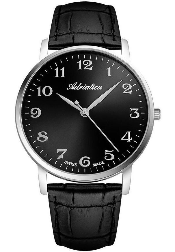 Zegarek męski Adriatica A1287.5224QN czarny. Kolor: czarny