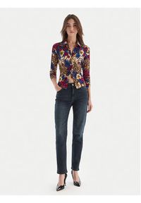 Just Cavalli Jeansy 79PAB5L1 CDWAD Granatowy Slim Fit. Kolor: niebieski